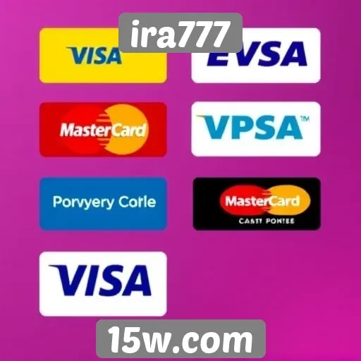 Opções de pagamento disponíveis no ira777